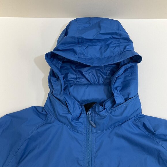 LL Bean Blue Mens Large Zip-Up Windbreak Rain Jacket Outdoor Active Hooded - Picture 6 of 15